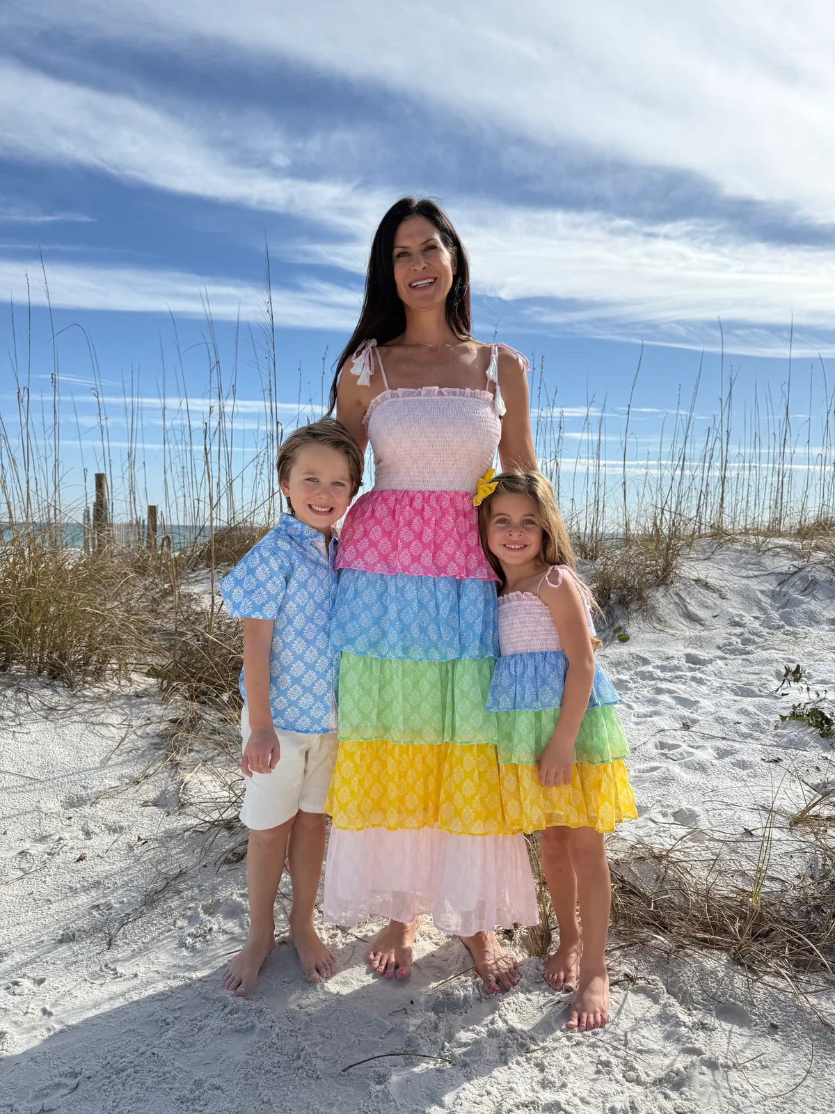 Block Print Button Down