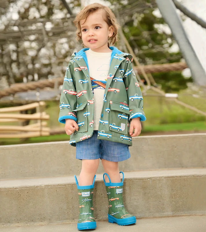 Big Trucks Snap Raincoat