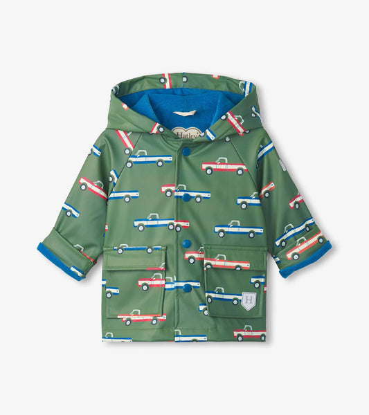 Big Trucks Snap Raincoat