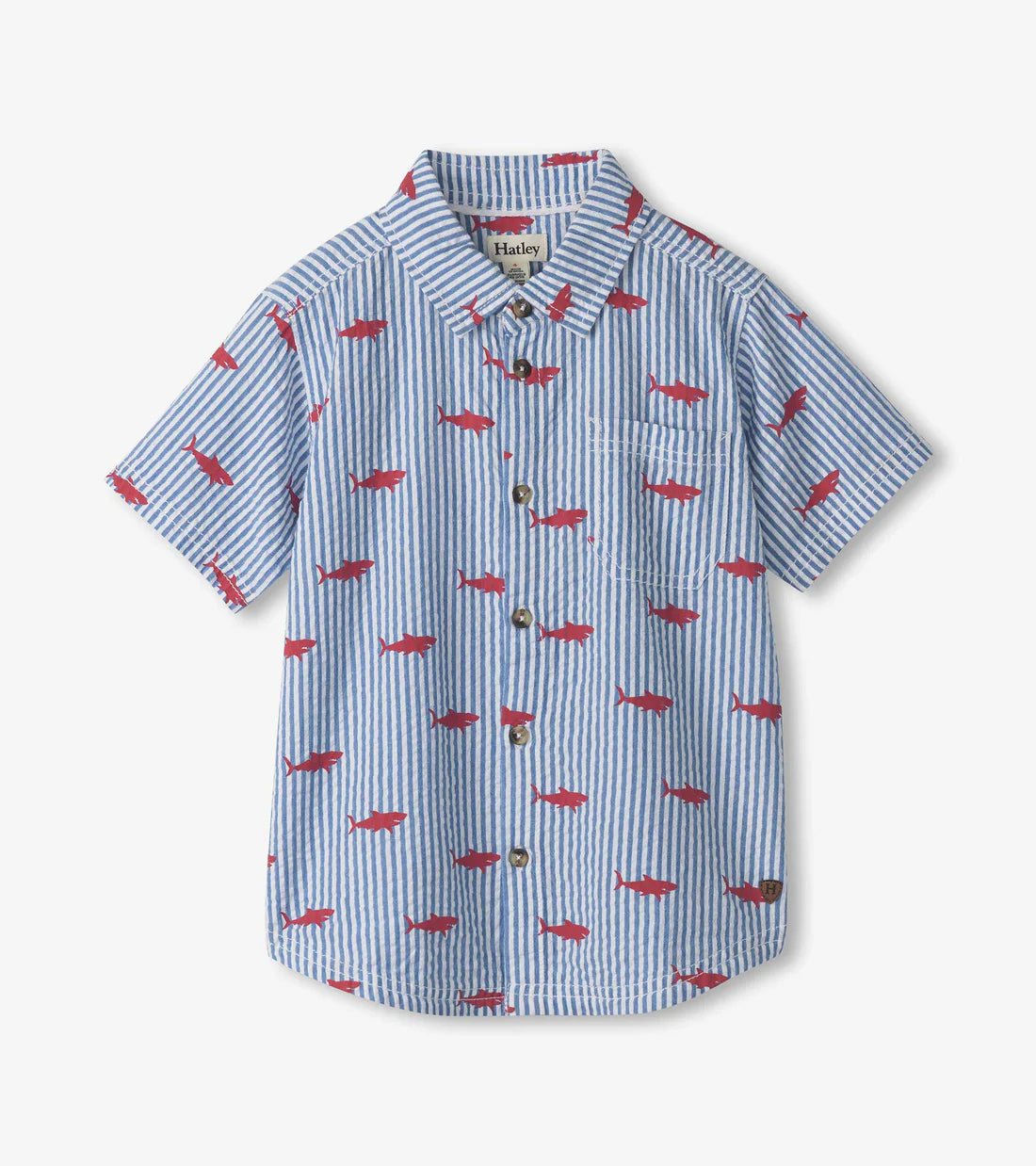 Shark Silhouette Button Down