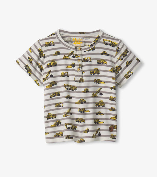 Construction Bamboo Henley Top