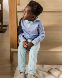 Dusty Indigo Color Block Set