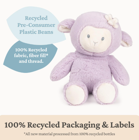 GUND 100% Recycled Lilac Lamb