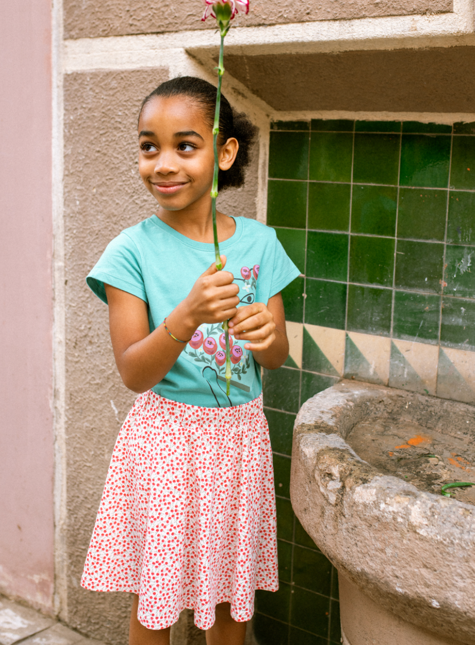 Twirl Skort- Mini Rose Toss