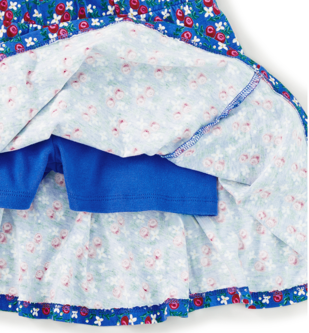 Twirl Skort- Flamenco Fan Rose