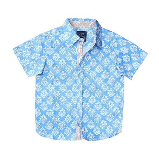 Block Print Button Down