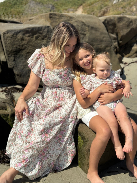 Polly Dress -Cottage Floral