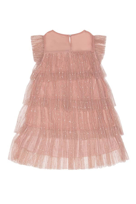 MESH TIERED DRESS