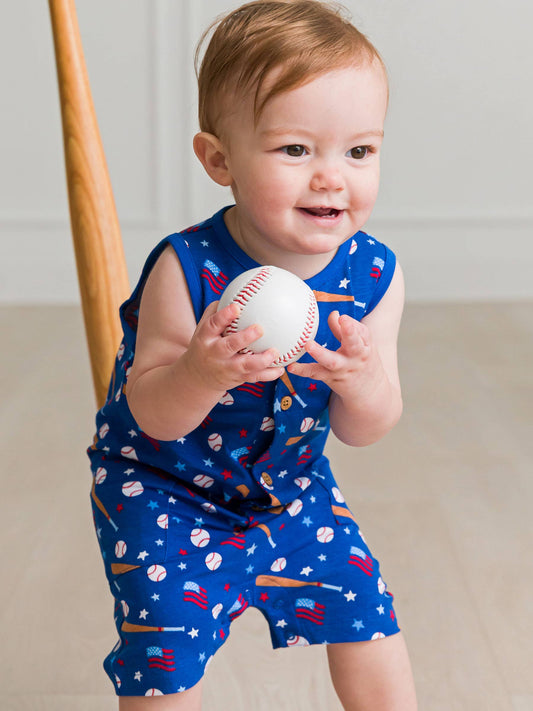 Baby Boys Play Ball Pocket Romper