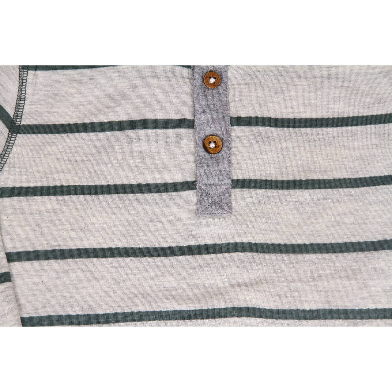 Long Sleeve Striped Henley