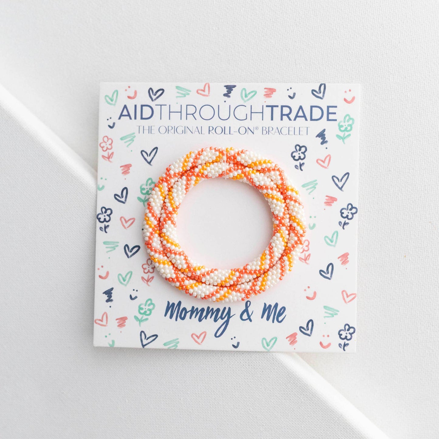 Mommy & Me Roll-On® Bracelets - Tangerine
