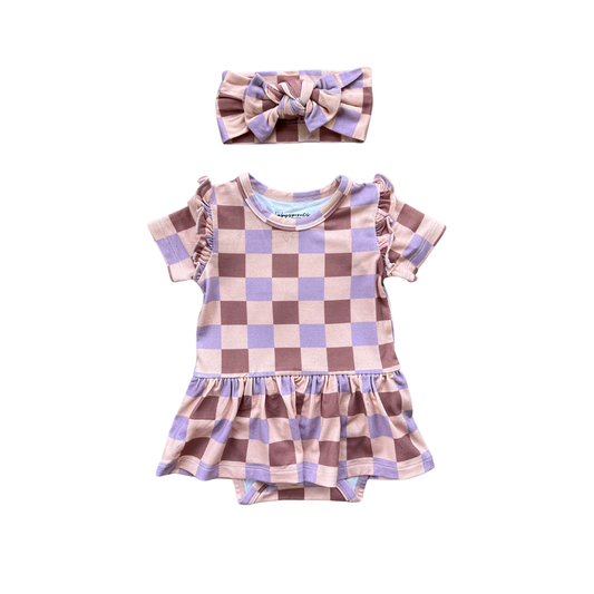 Bamboo Skirted Bodysuit & Headband