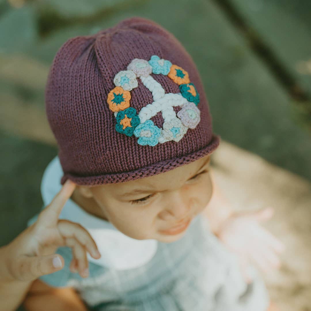 Organic Baby Beanie - Soft Purple
