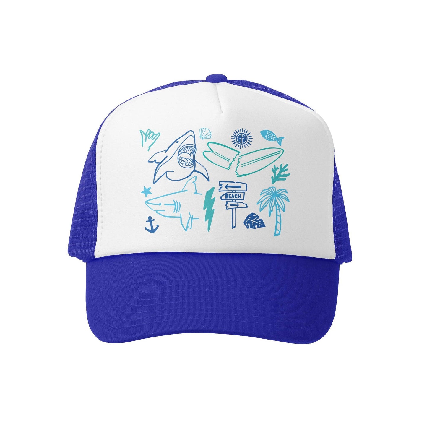 Shark Icons Kids Hat