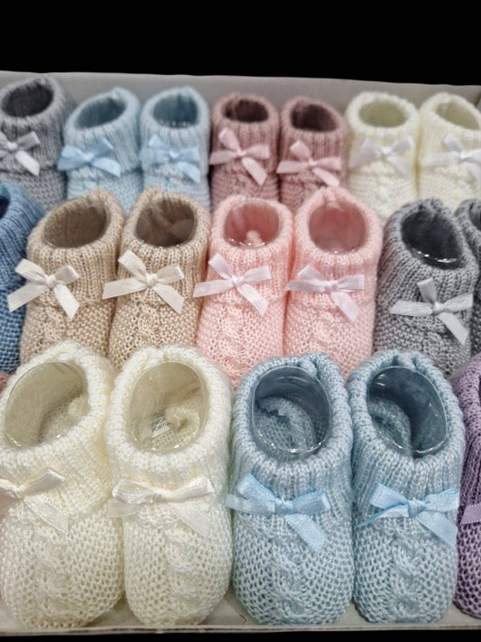 Knit Baby Booties