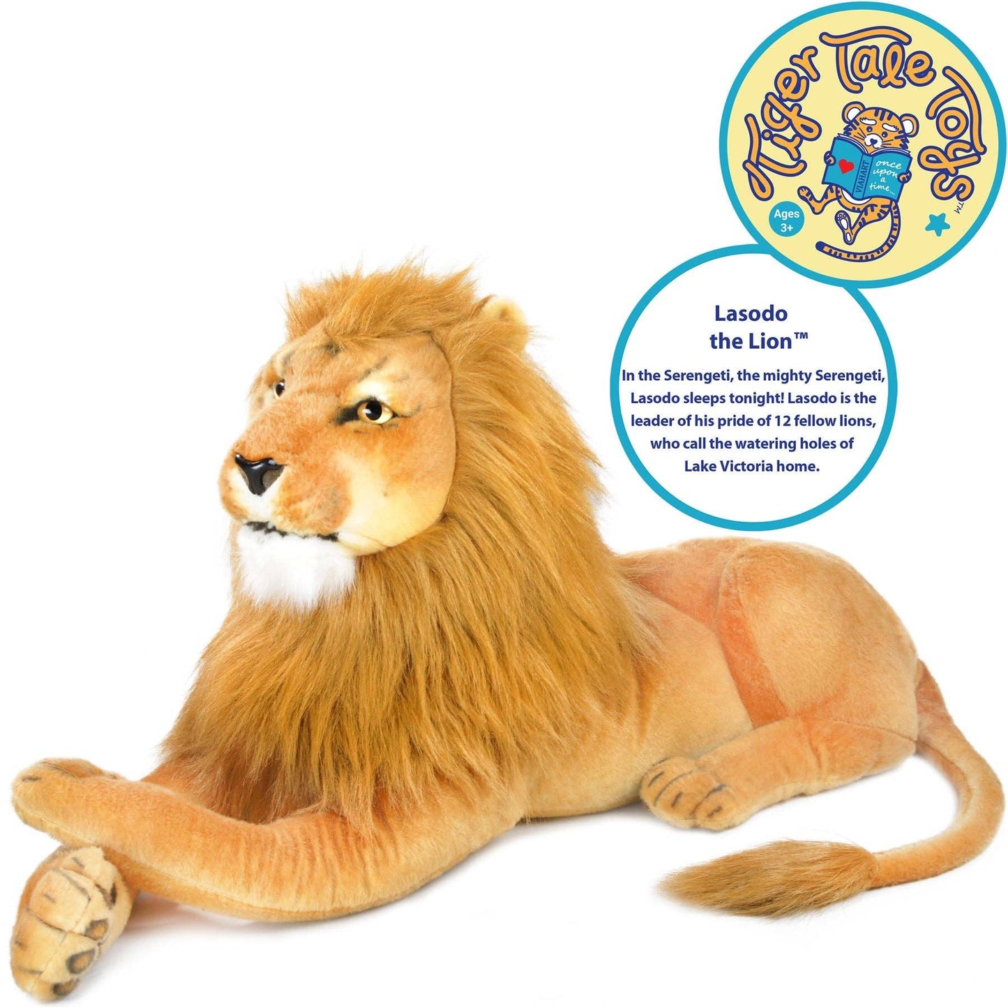 Lasodo The Lion | 39 Inch Stuffed Animal Plush