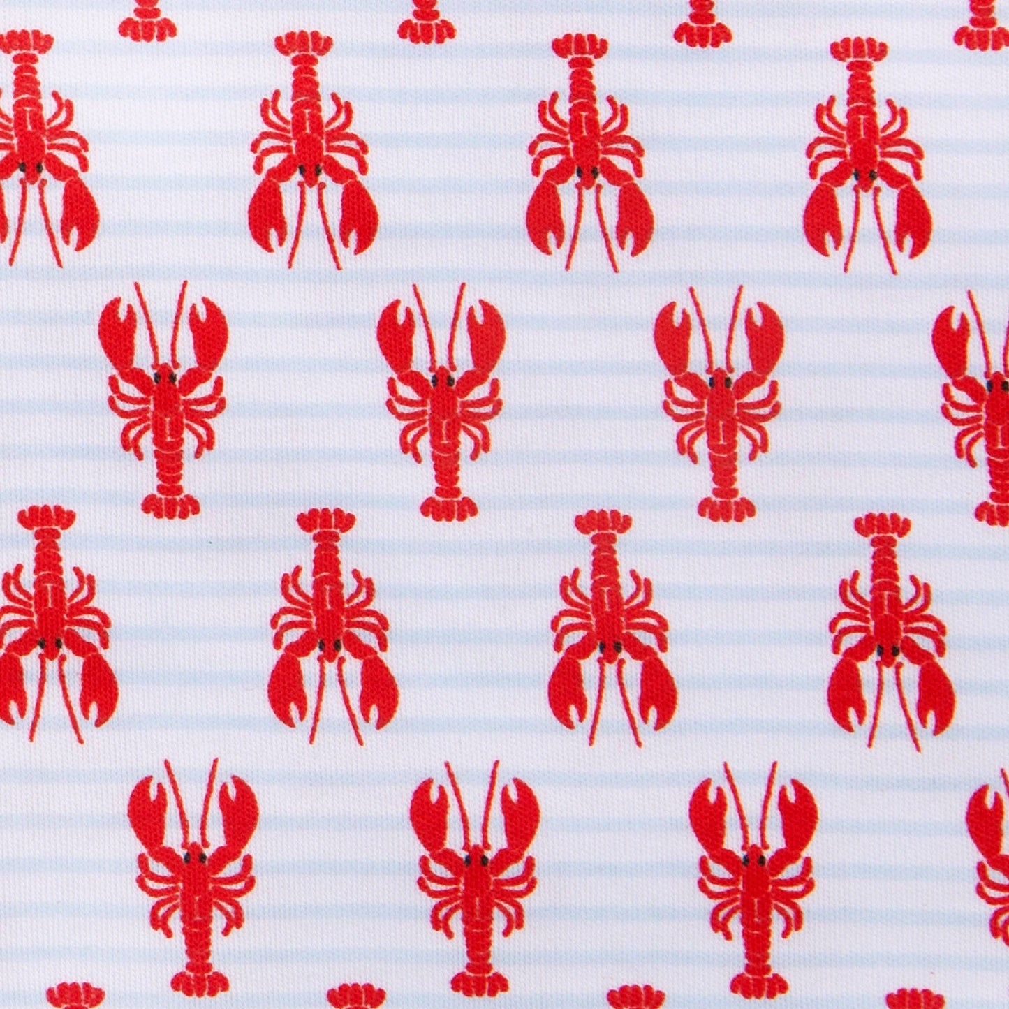 Lil' Snappers Print Flutters Bubble - Lobster Red