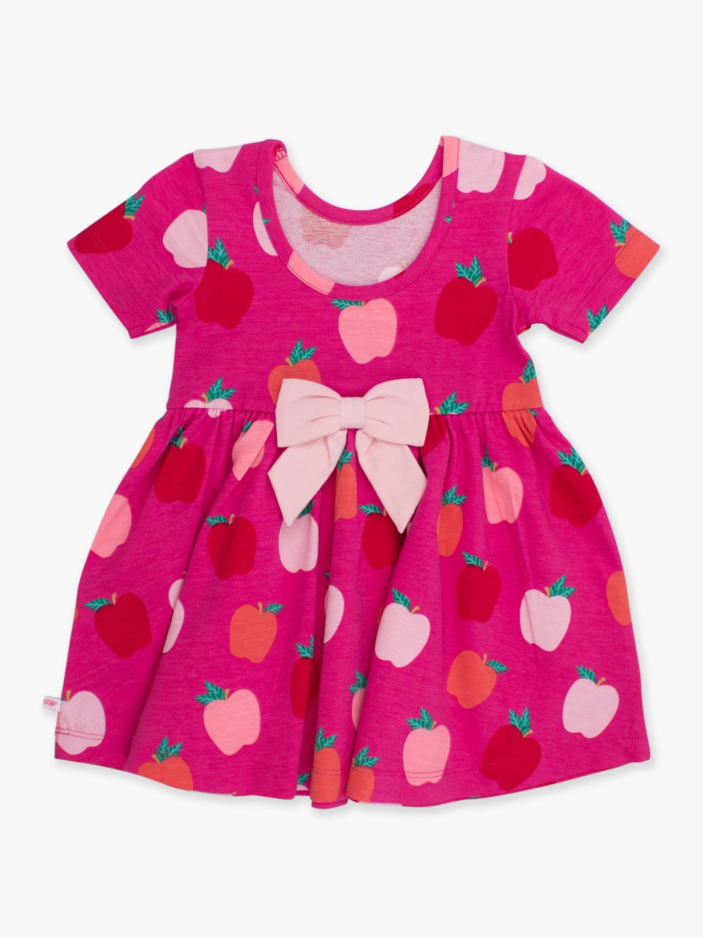 Girls Apple of My Eye Short Sleeve Knit Twirl Dress