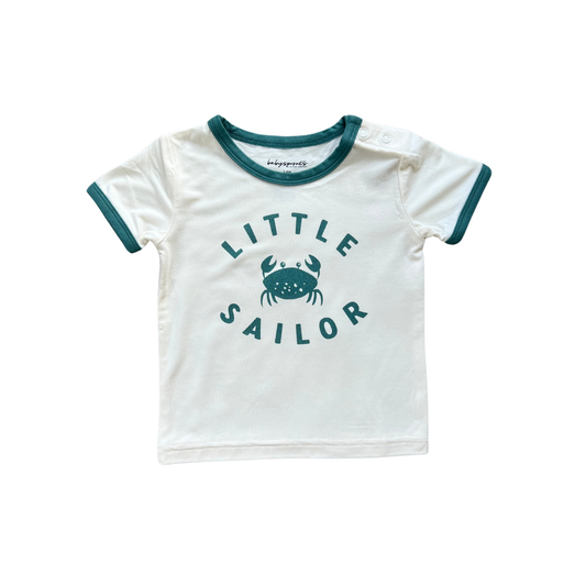 Kid's Retro Little Sailor Ringer Tee
