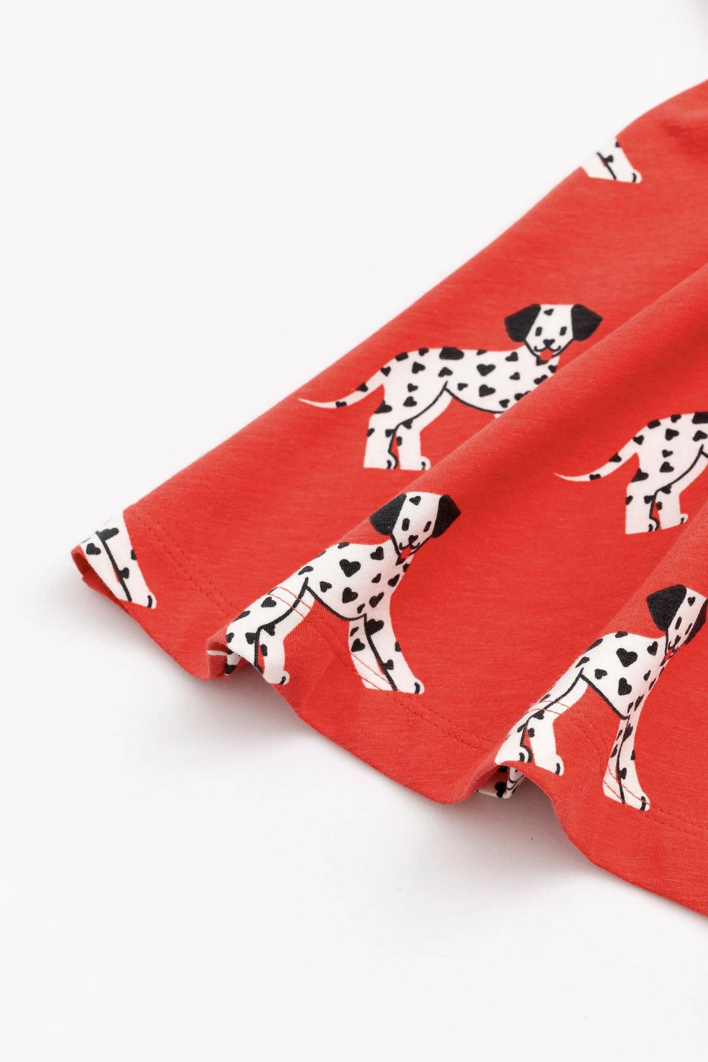 Valentine's Day Double Ruffle Let's Dance Dress - Dalmatians