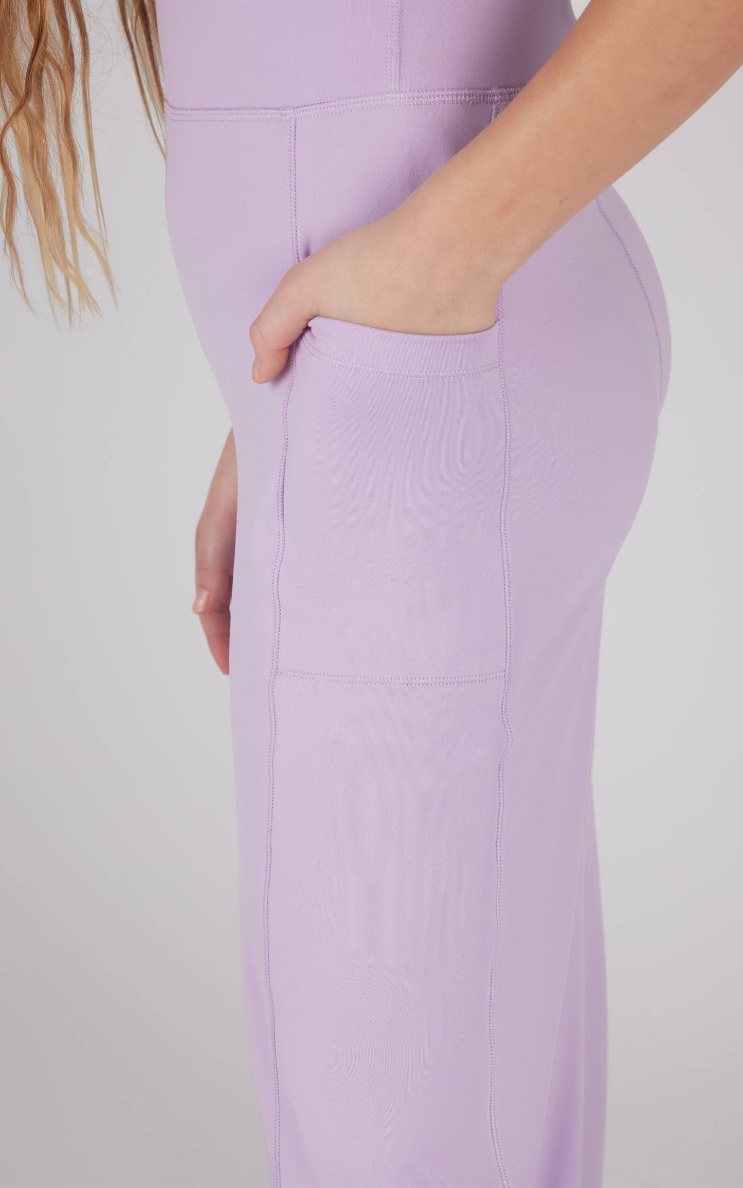 Girls Interlock Everyday Wide Flare Leg Crop Romper