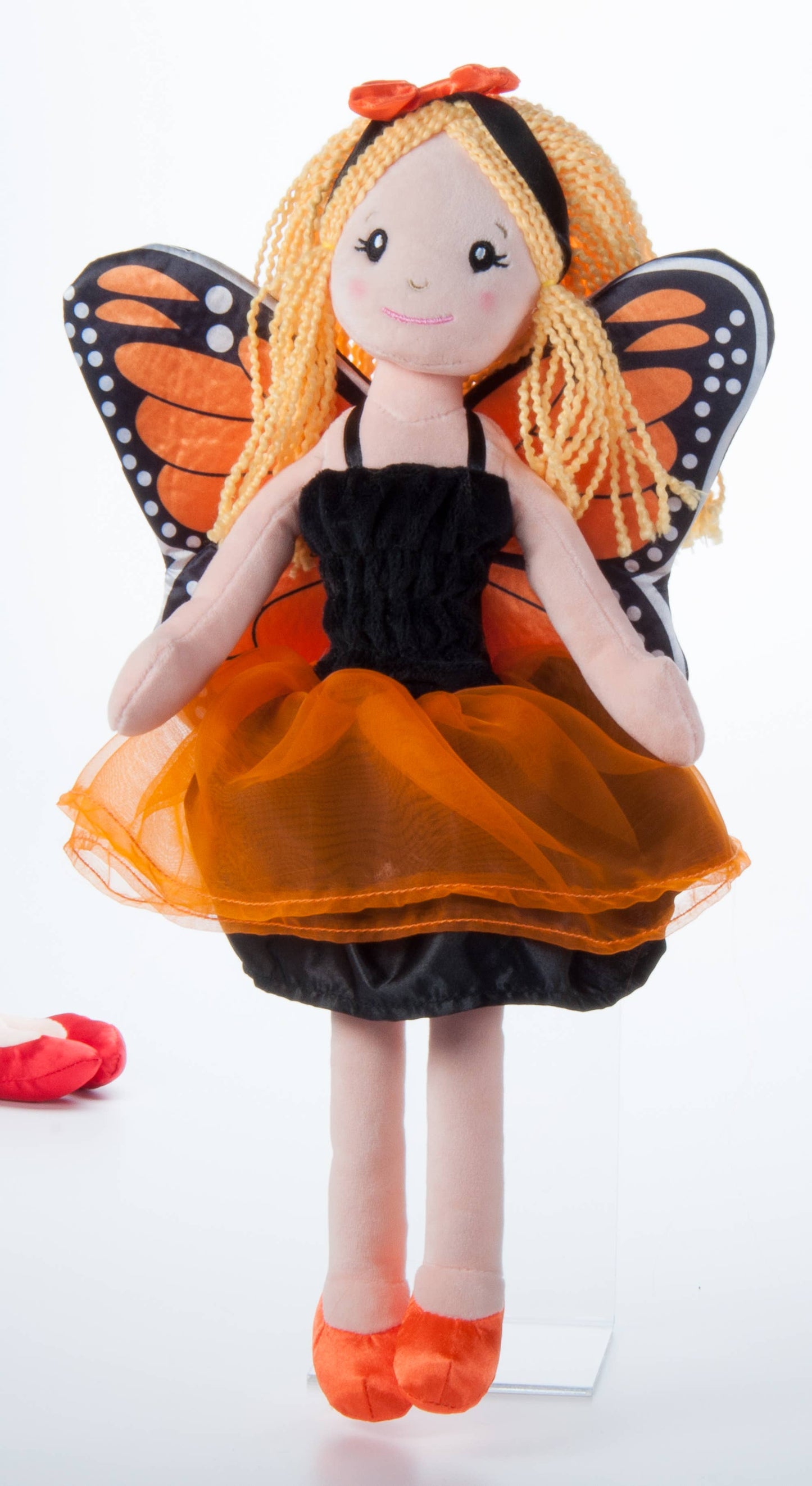 Orange Monarch Butterfly Doll