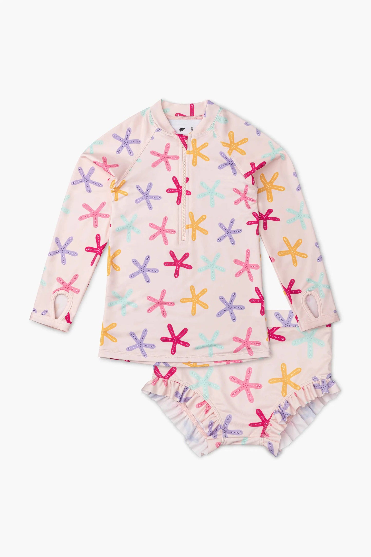 Colorful Starfish Rashguard 2-Piece