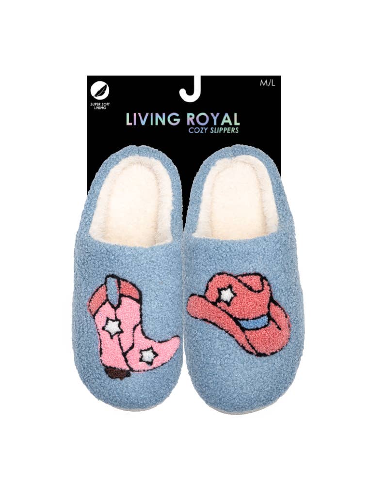 Checkered Heart Slippers