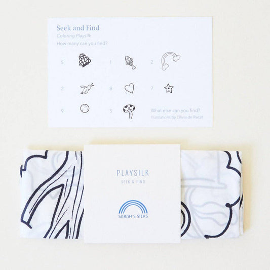 Doodle Coloring Seek & Find & Playsilk Markers