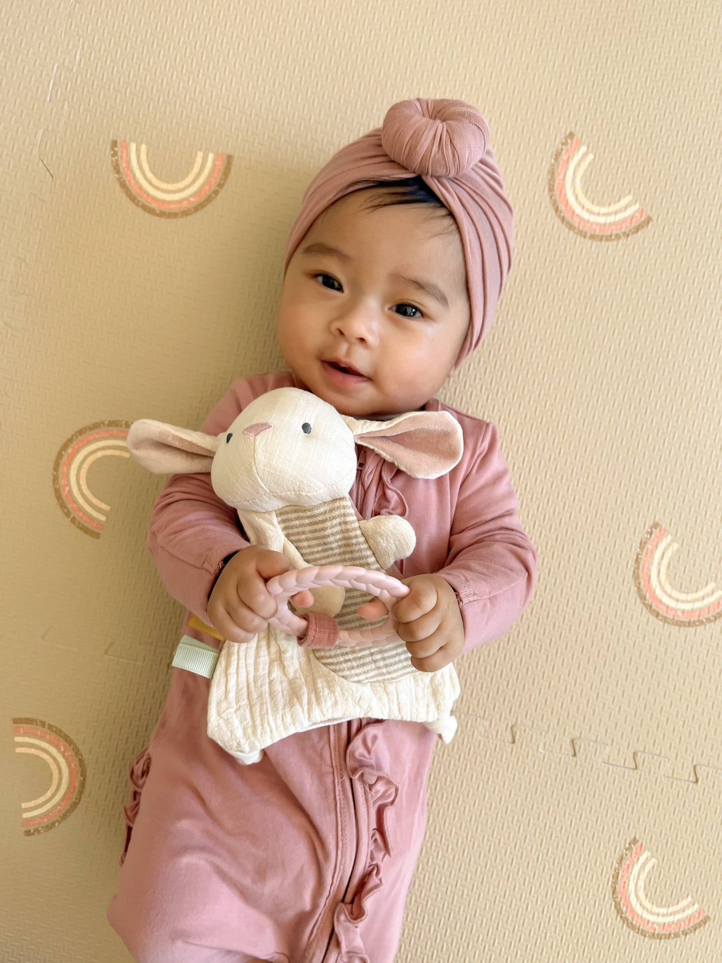 Bitzy Crinkle™ Dino Sensory Toy with Teether