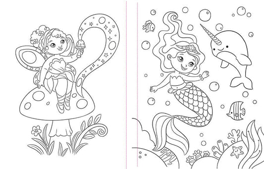 Totally Awesome Unicorn Coloring Book with Stickers