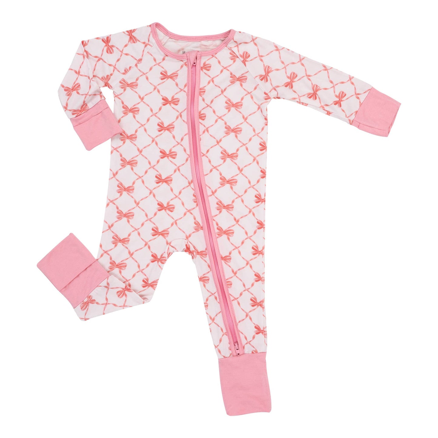 Beautiful Bows 2-Way Zipper Romper