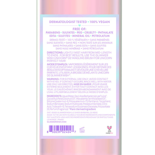 Unicorn Hair Detangling Mist | Detangler Spray, Perfect Gift