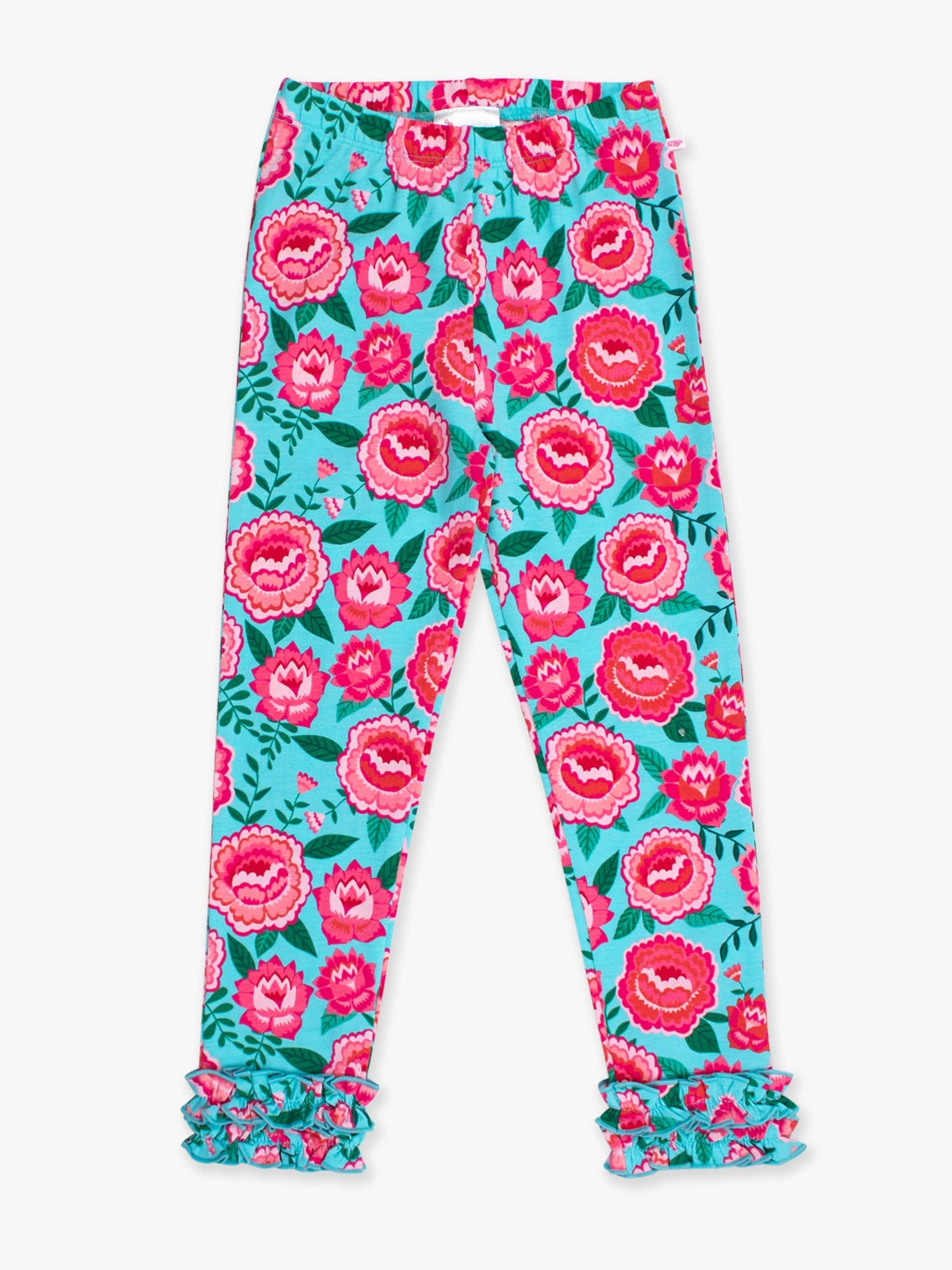 Girls Bright Blossoms Classic Ruffle Leggings
