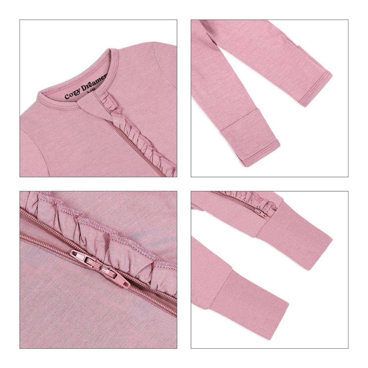Blush & Bashful - Ruffle Bamboo Sleeper