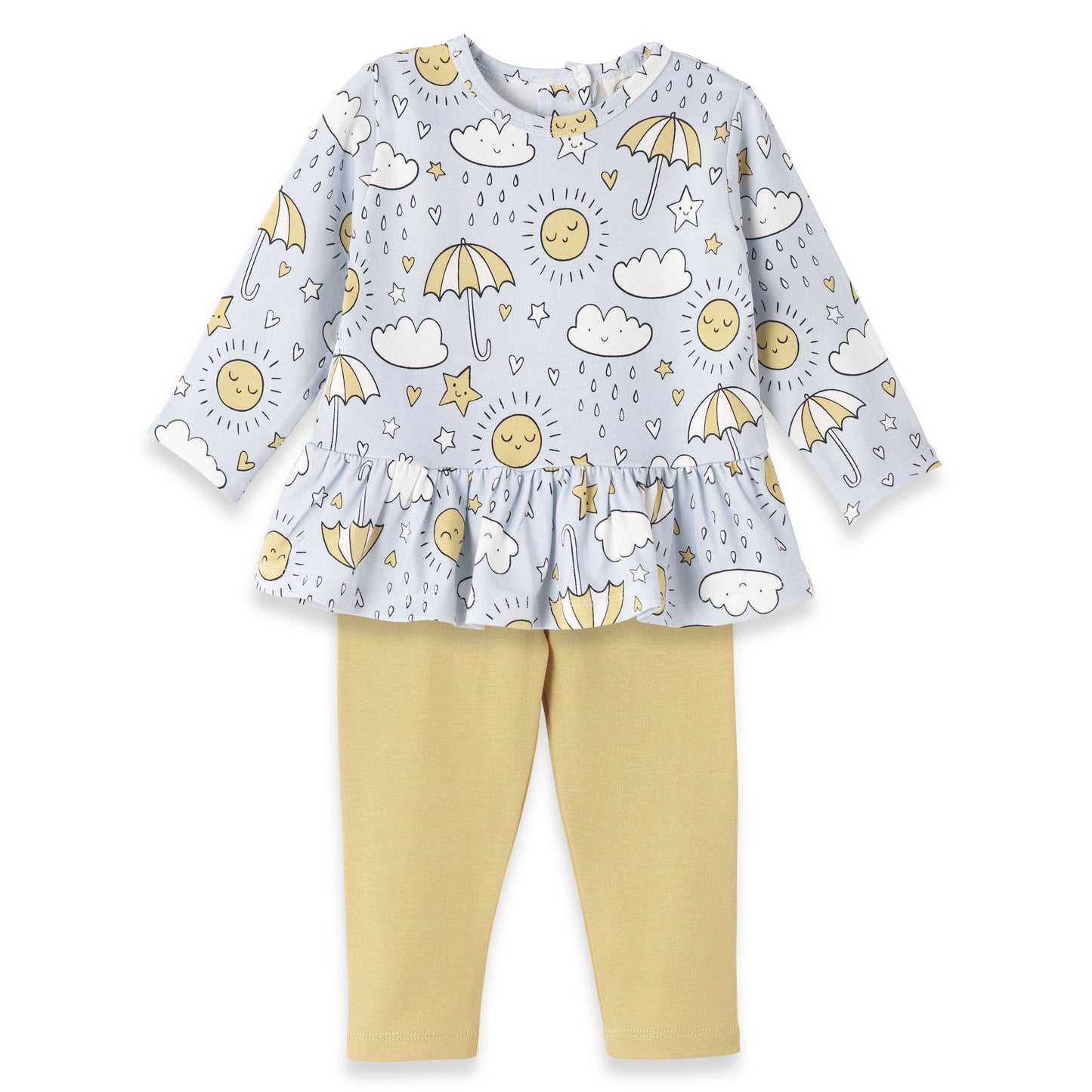 Girl's Baby Showers Bamboo Top & Leggings