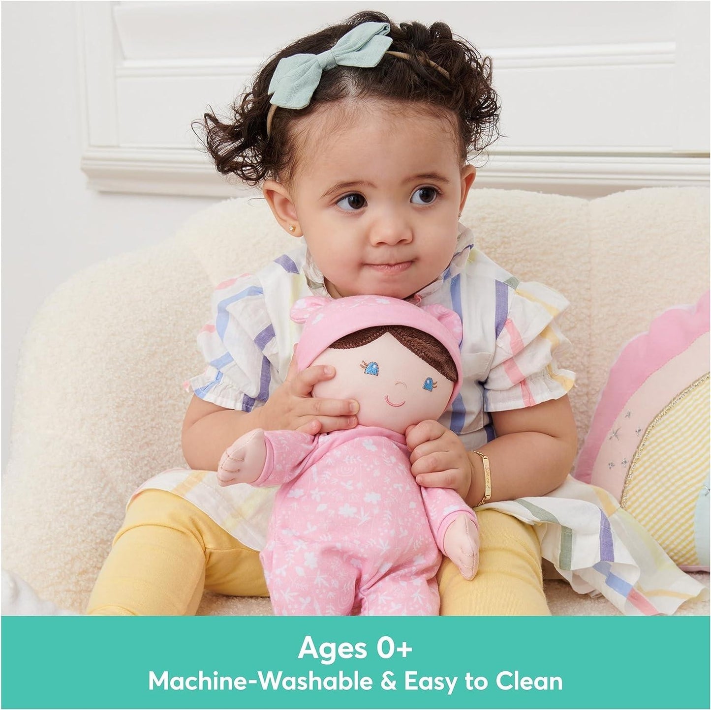 Gund Baby Sustainable Baby Doll, pink