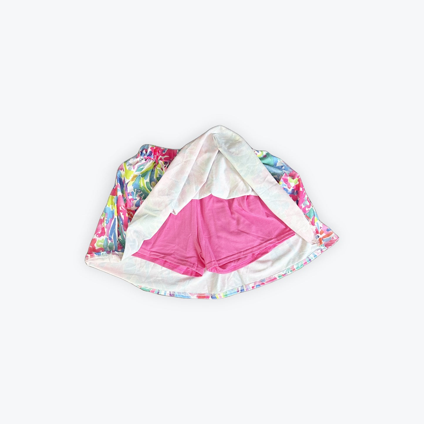 Watercolor Wildflower Skort & Ruffle Tee Set