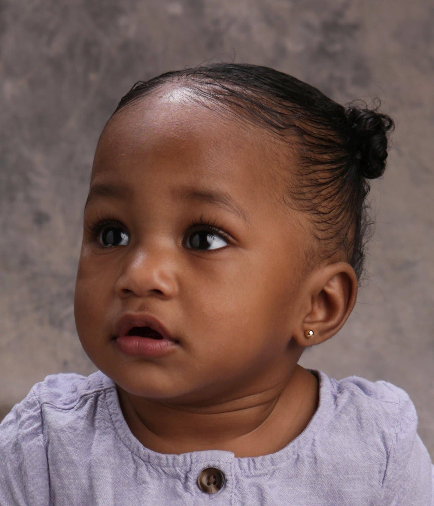 14K Gold-Plated Ball Stud Earrings for Baby & Kids