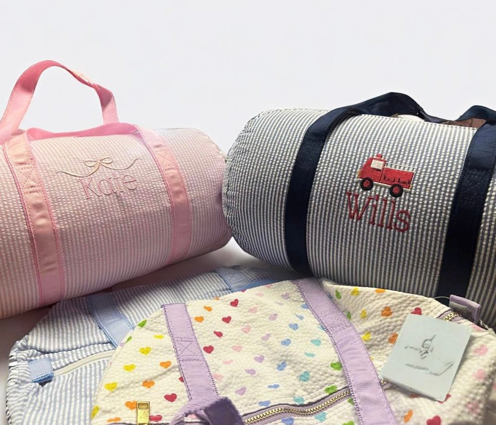 Baby Seersucker Duffel by Mint