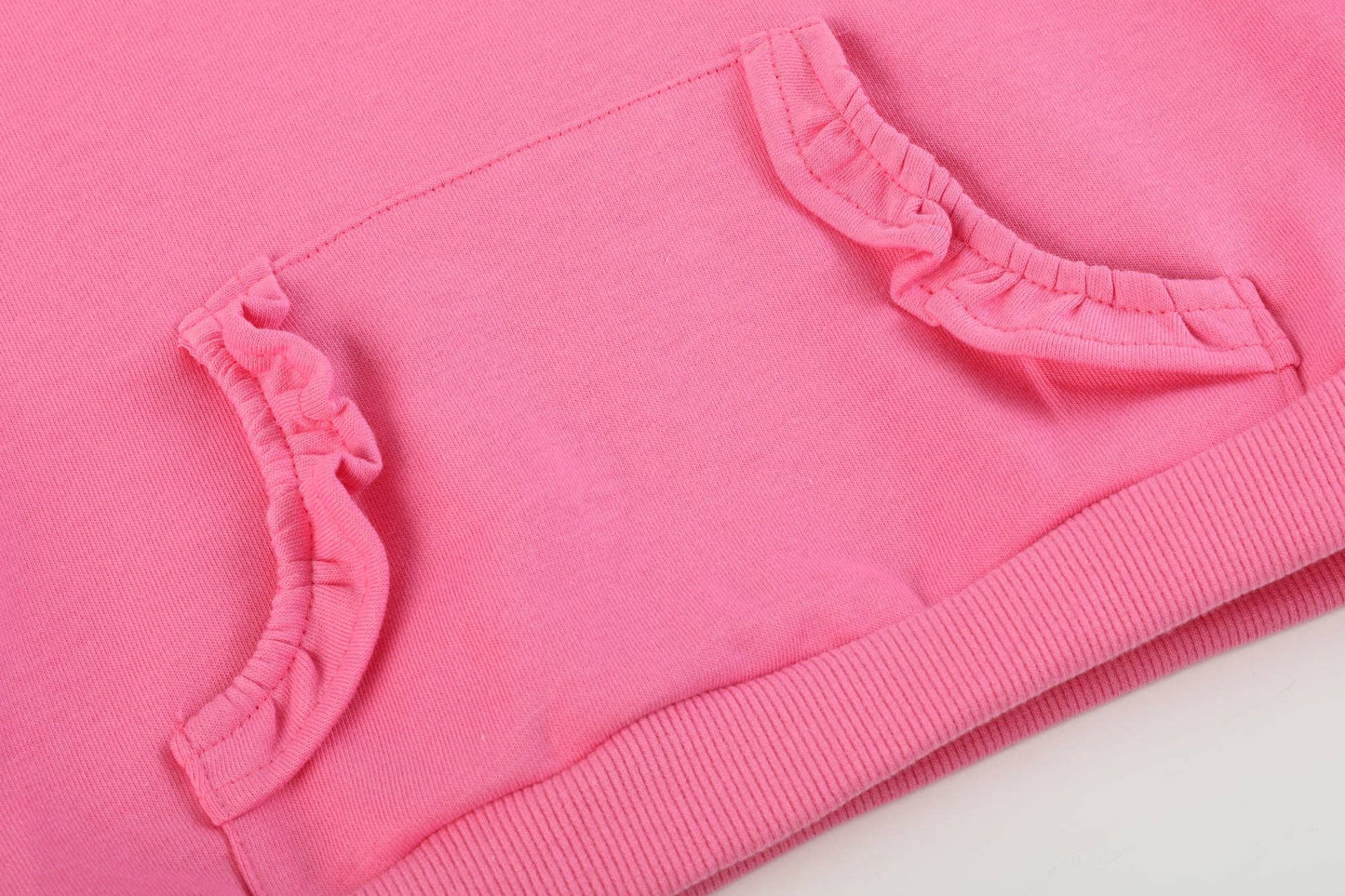 Pink Ruffle Sweatshirt with Jogger Pant Set