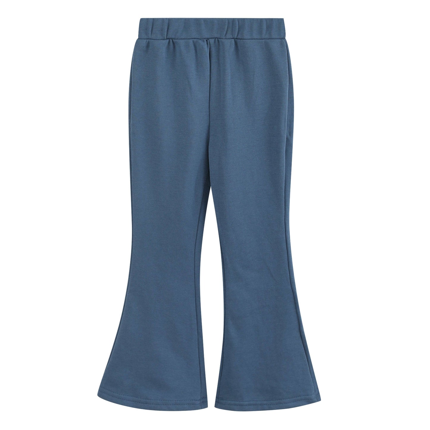 Cobalt Blue Zip Ruffle Hoodie and Flare Pant Set