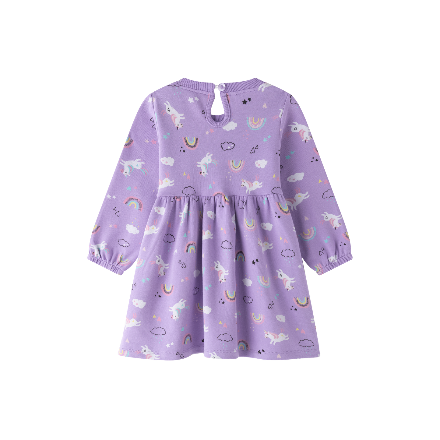 Unicorns and Rainbows Baby Sweatshirt Dress