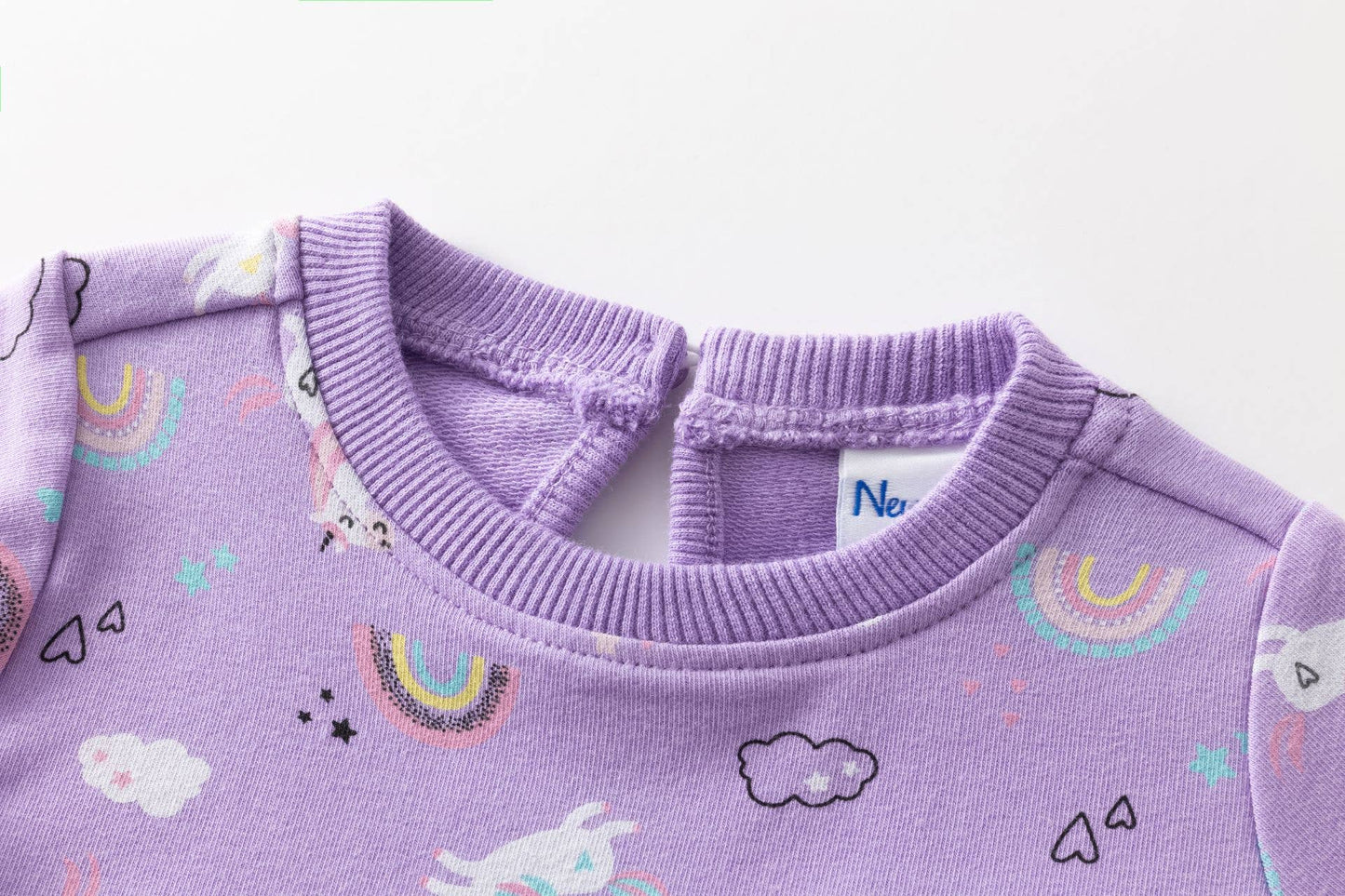 Unicorns and Rainbows Baby Sweatshirt Dress
