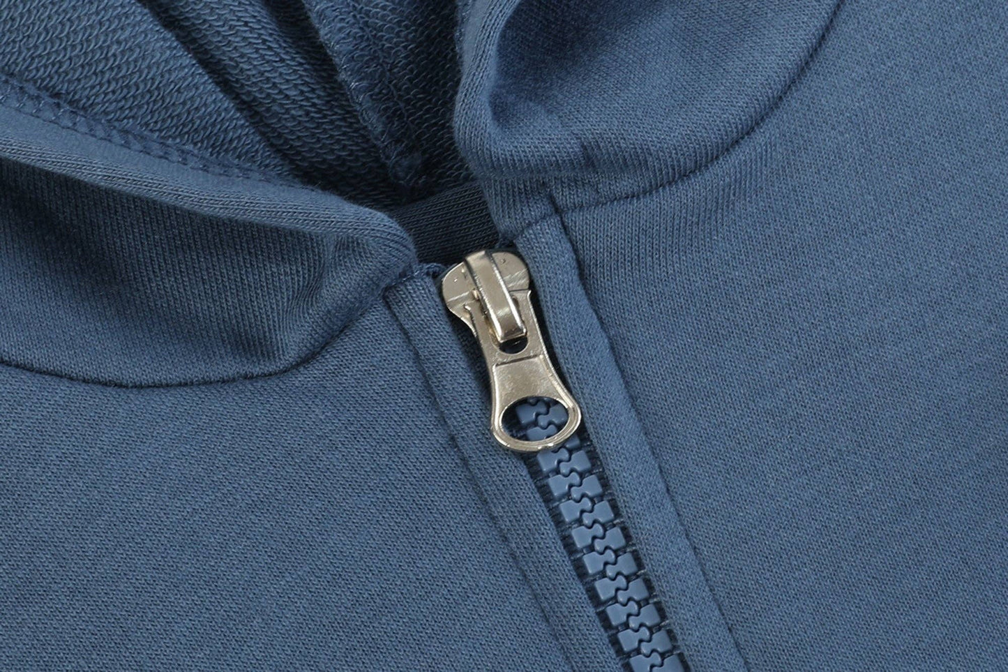 Cobalt Blue Zip Ruffle Hoodie and Flare Pant Set