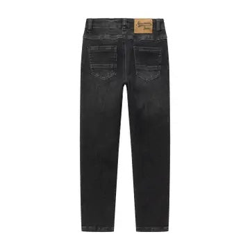 Distressed Black Denim Pants