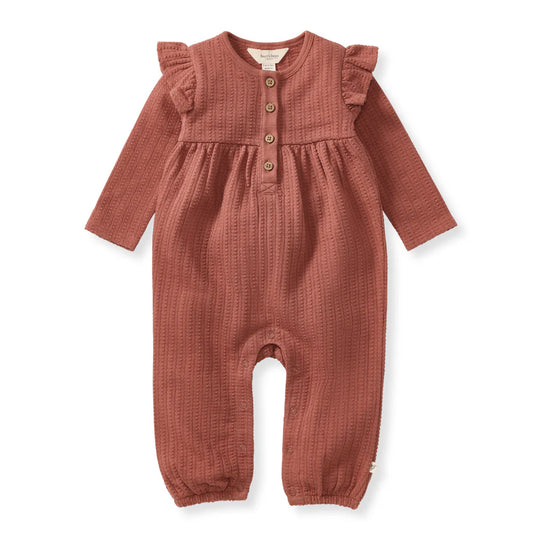Dotted Rib Infant Jumpsuit