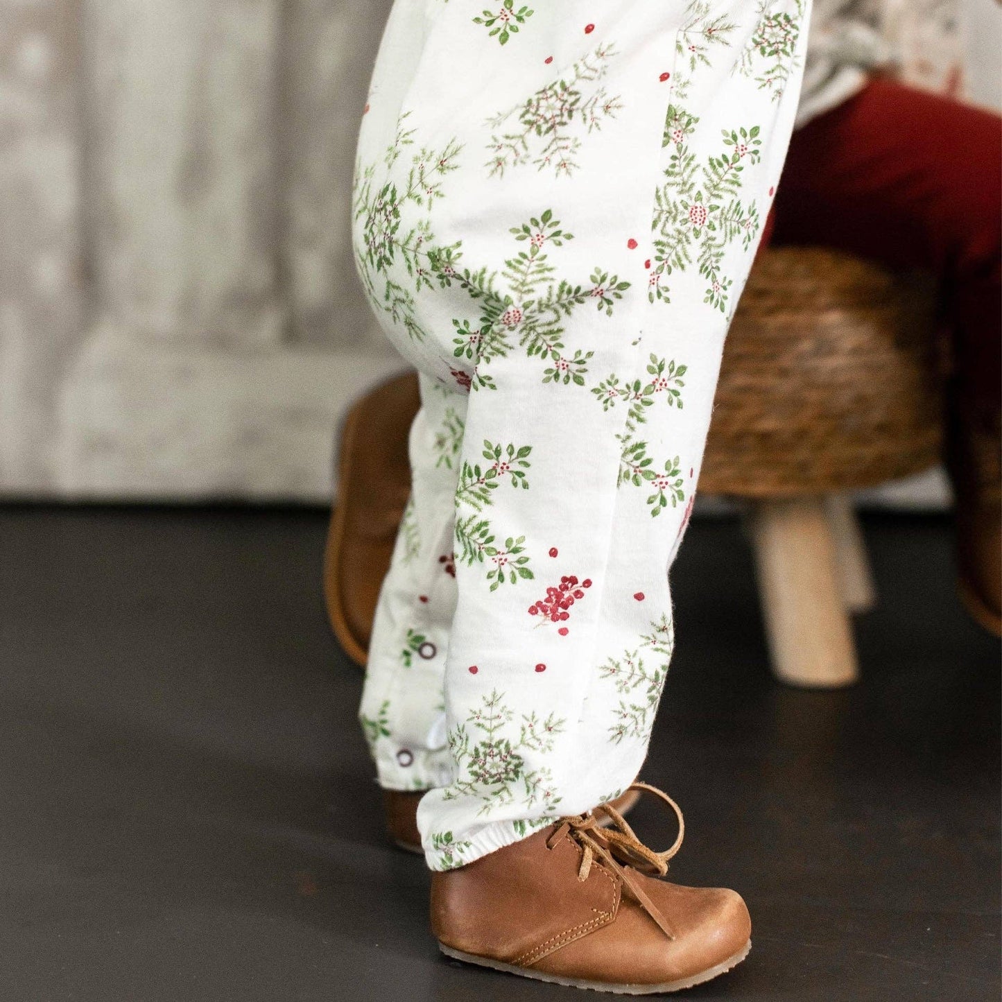 Holiday Snowflakes Baby Girl Jumpsuit