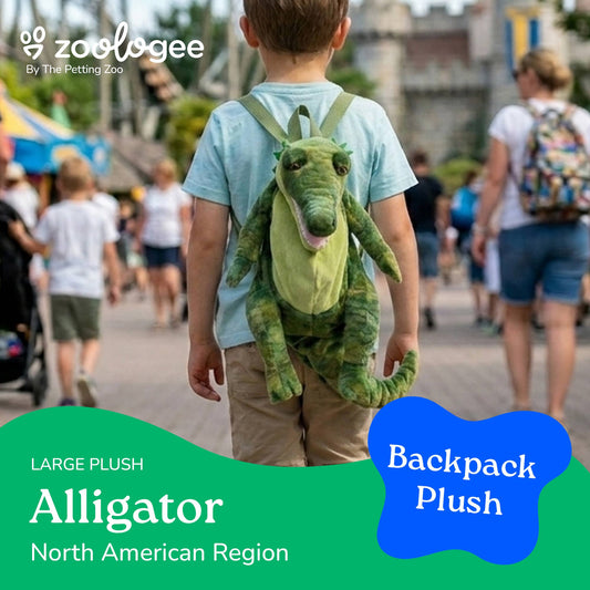 Plush Animal Backpack Alligator 20" (50cm)