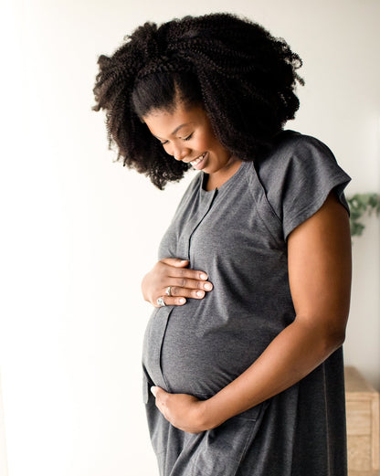 Universal Labor & Delivery Gown | Grey Heather